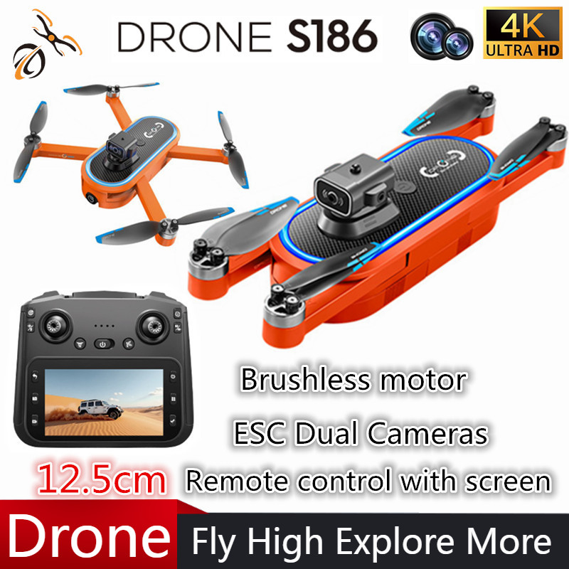 2025 S186 Drone Professional 4 - Drone Camera 4K recension och pris