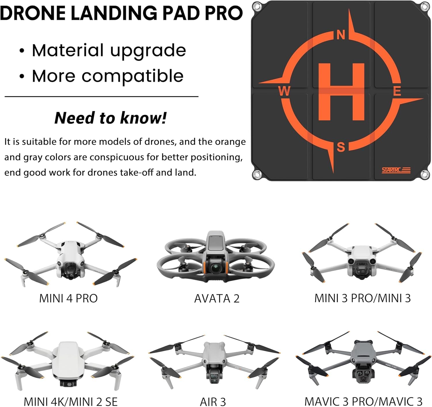 STARTRC Drone Landing Pad, Uni - Dji Drone Mini 3 recension och pris