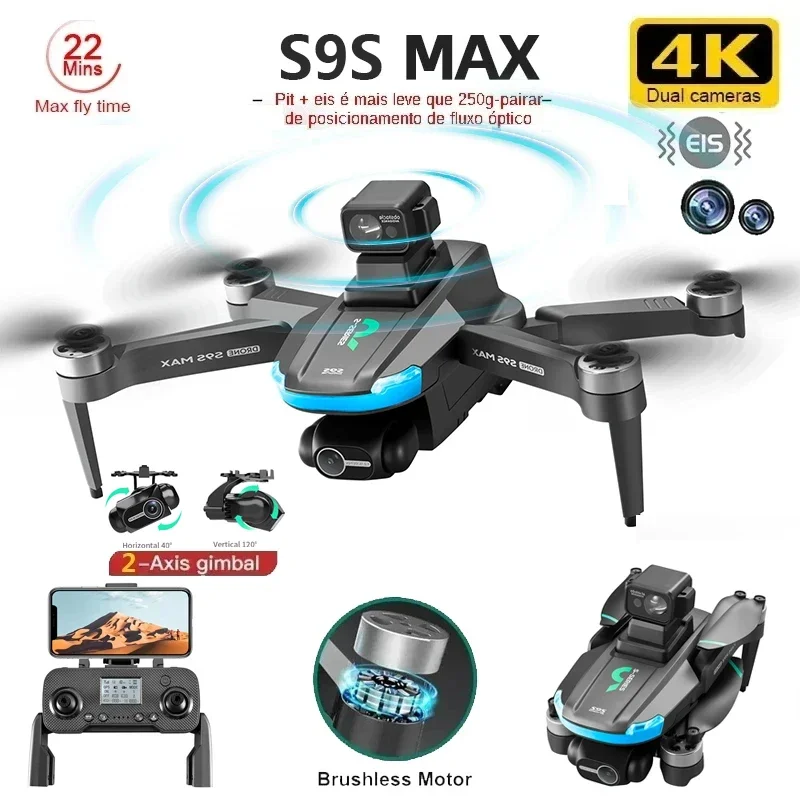 NEW S9S MAX MINI Drone 4K 2-Ax - Drone Camera 4K recension och pris