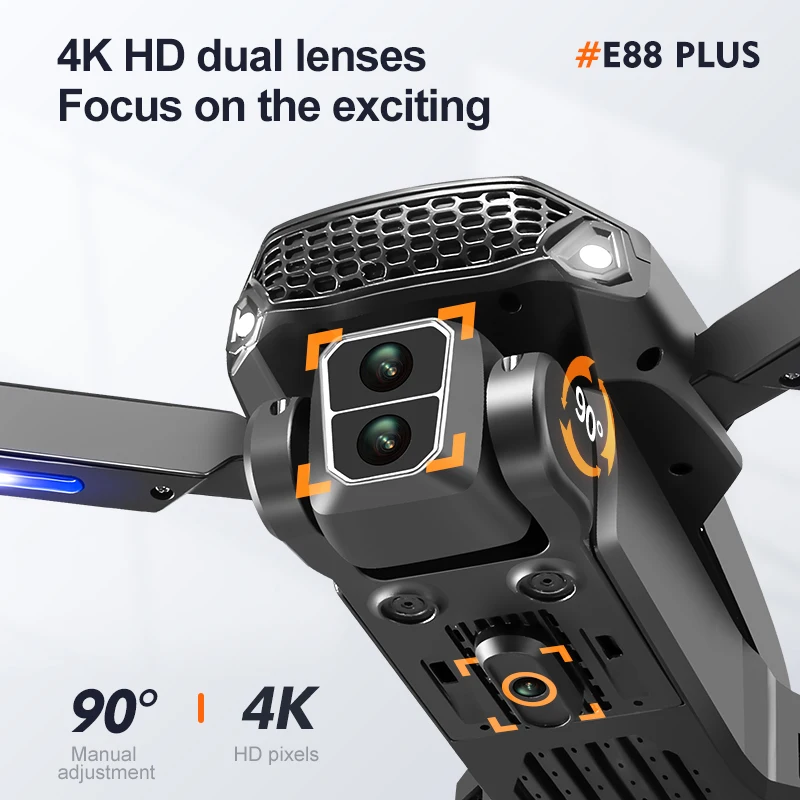 New E88 Plus Quadcopter Drone: - Drone Camera Hd recension och pris