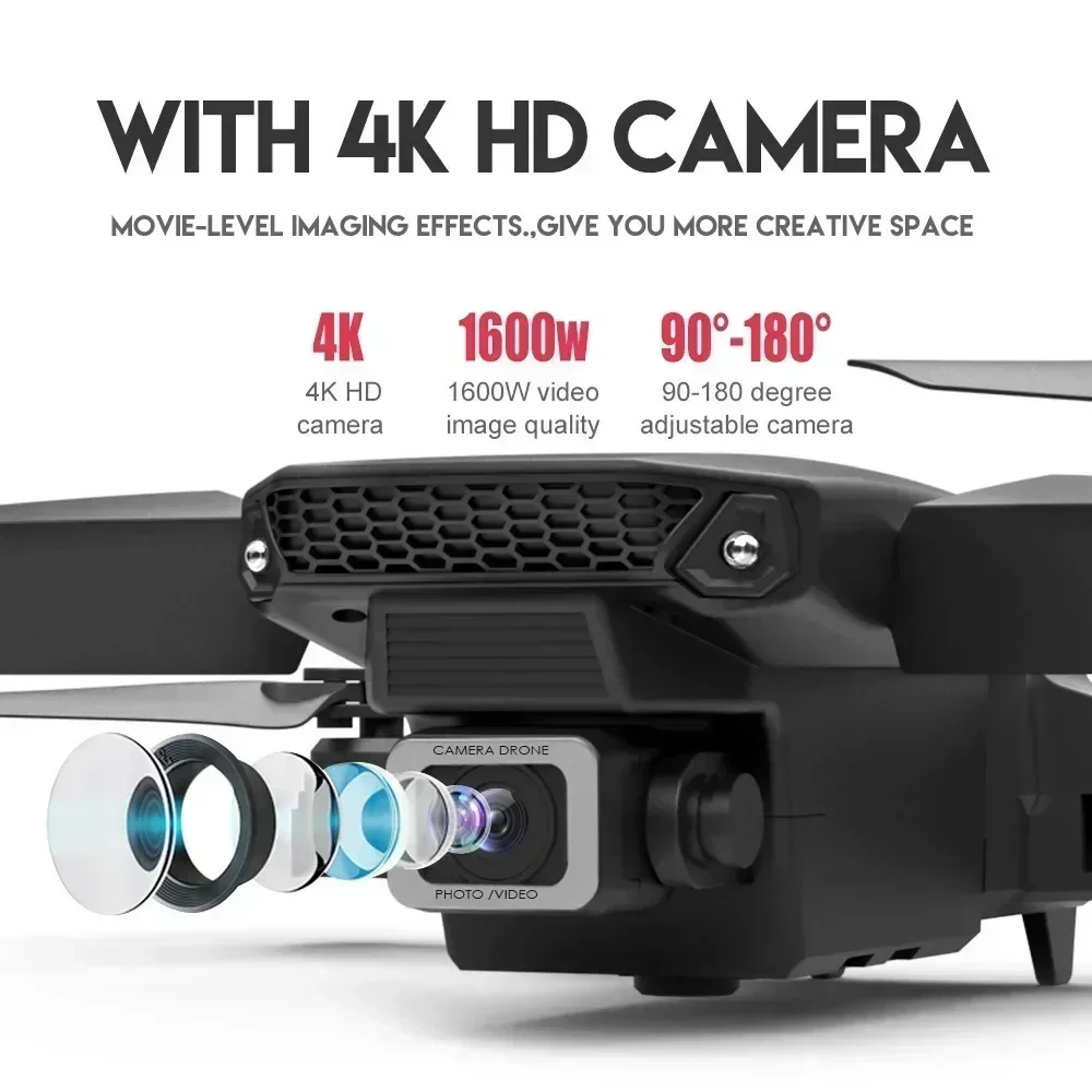 E88 Pro WIFI FPV Drone Wide An - Drone Camera 4K recension och pris