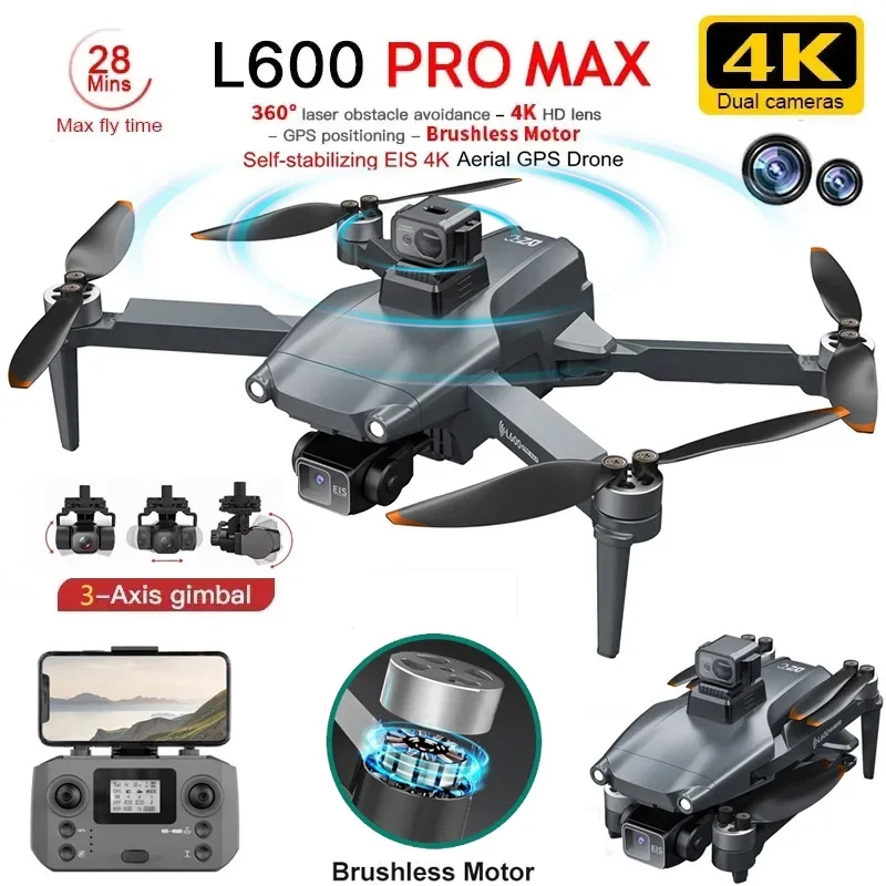 L600 PRO MAX GPS Drone Profess - Drone Camera 4K recension och pris