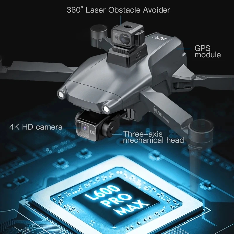 L600 PRO MAX GPS Drone Profess - Drone Camera 4K recension och pris